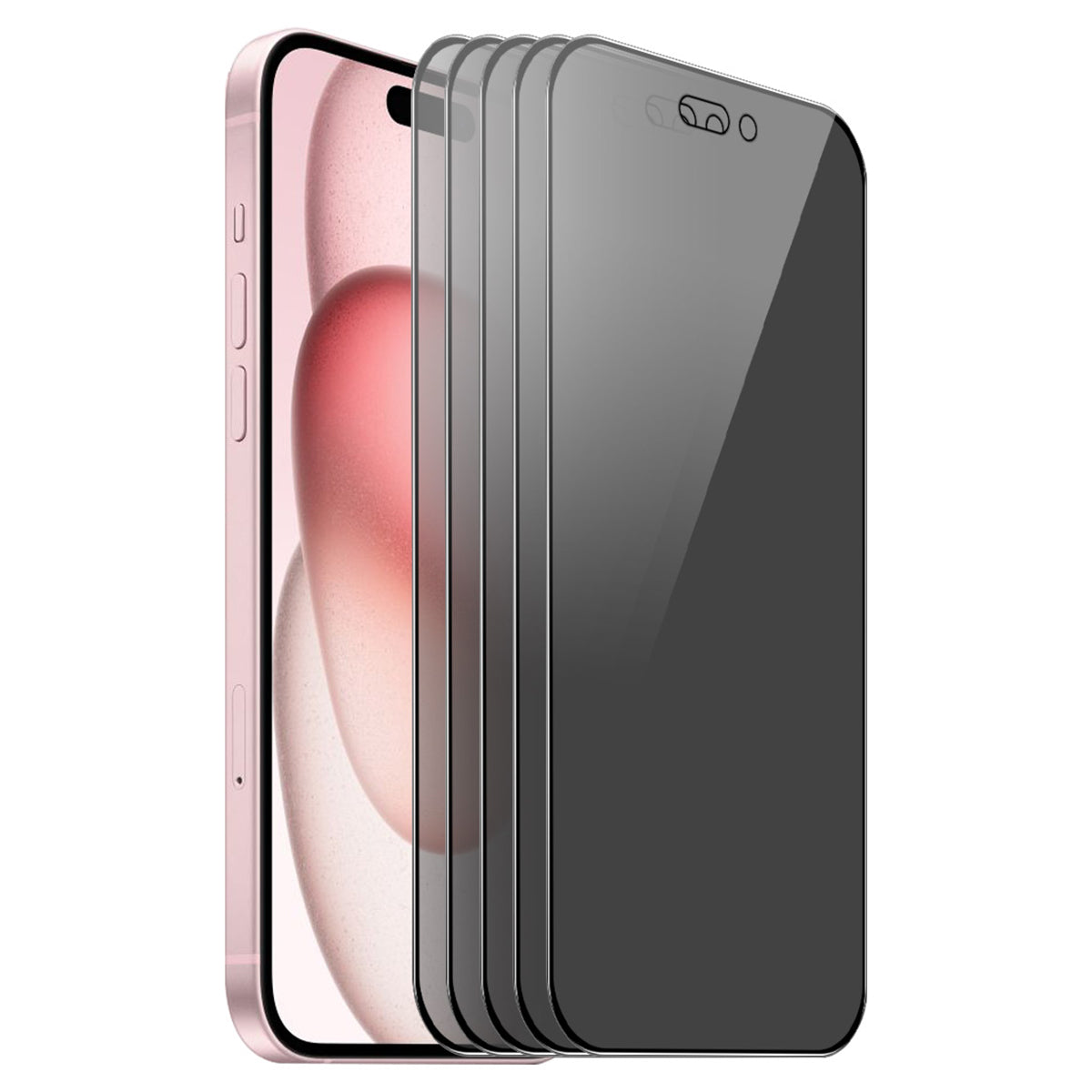 ENKAY HAT PRINCE 5Pcs For iPhone 15 Plus Film Anti-Spy Anti-fingerprint Screen Protector ENKAY HAT PRINCE 5Pcs For iPhone 15 Plus Film Anti-Spy Anti-fingerprint Screen Protector
